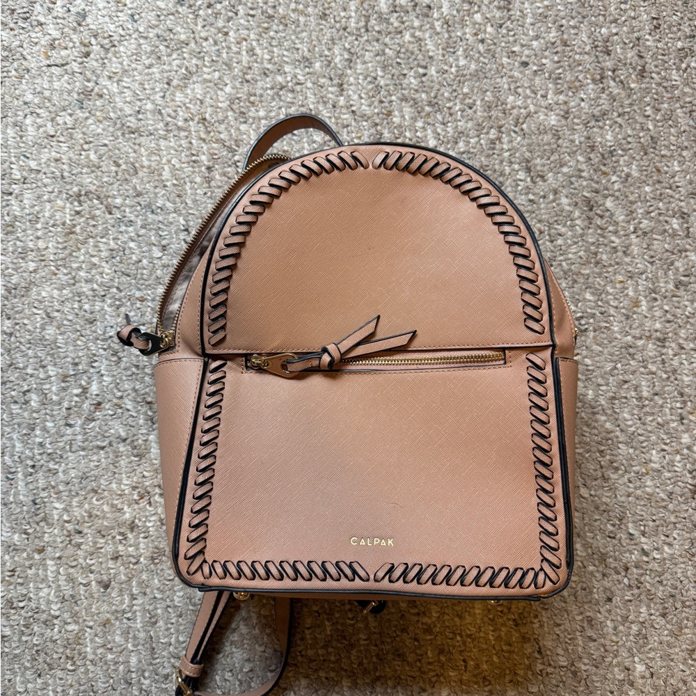 Calpak Brown Backpack with Black Detailing